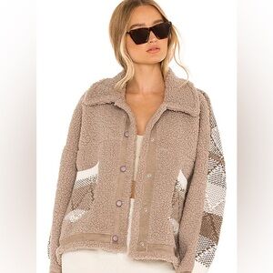 Blank NYC Sherpa Button Front Jacket